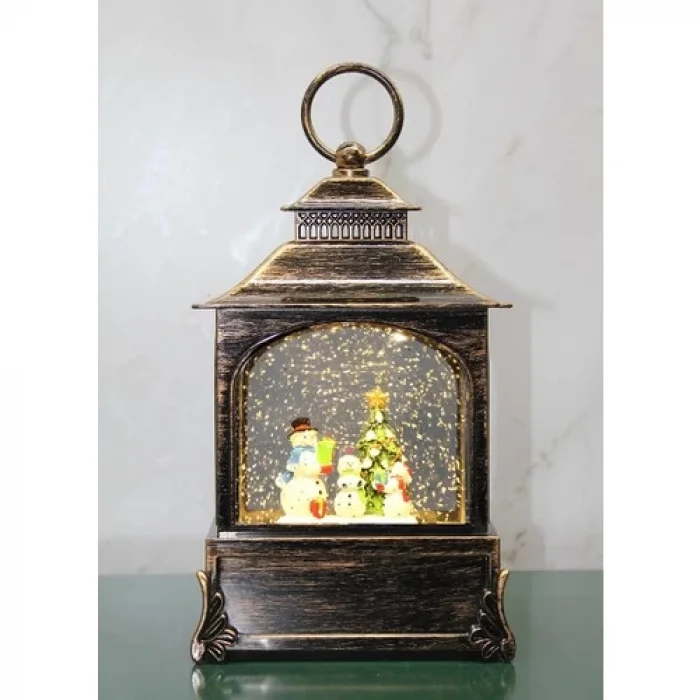 Yılbaşı Temalı Işıklı Müzikli Kar Küresi ALK3214