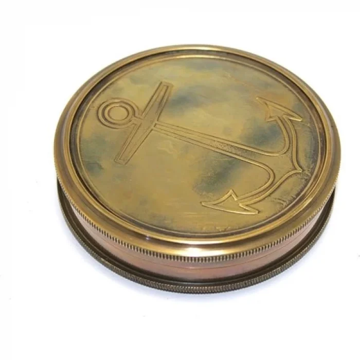 Üzeri Çapa Işlemeli Pirinç Kullanışlı Pusula 7221A