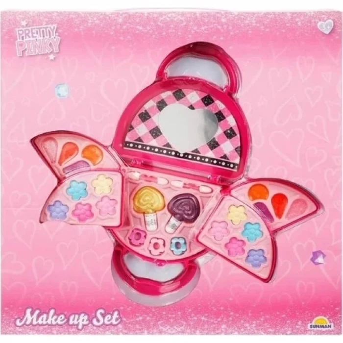 Bfs  Pretty Pinky 3 Katlı Pembe Çantalı Makyaj Seti