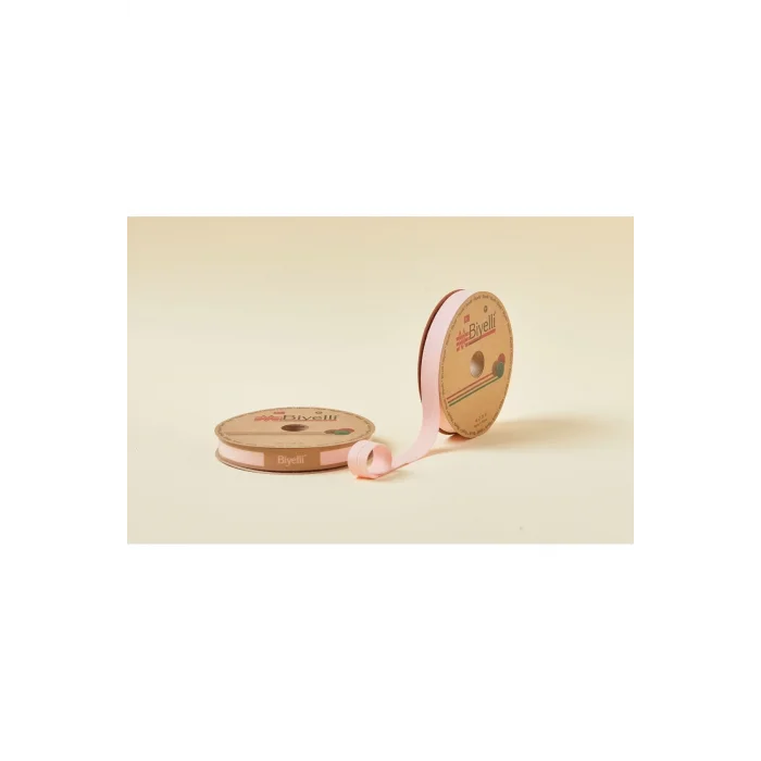 Biye Koton Katlı D10 Somon 2 cm 25 Metre %65 Koton %35 Polyester