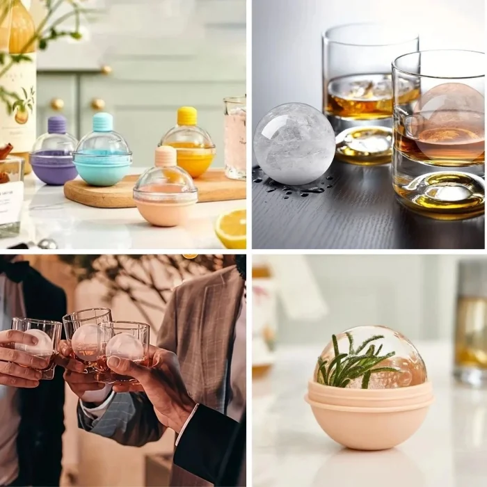 BUFFER® Hunili Altı Silikon Kolay Çıkabilen Büyük Boy Küre Buzluk