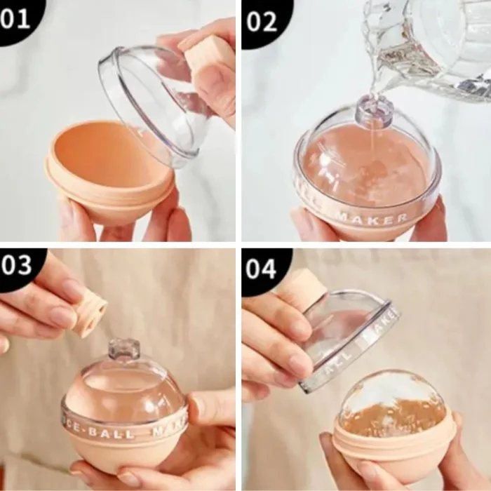 BUFFER® Hunili Altı Silikon Kolay Çıkabilen Büyük Boy Küre Buzluk