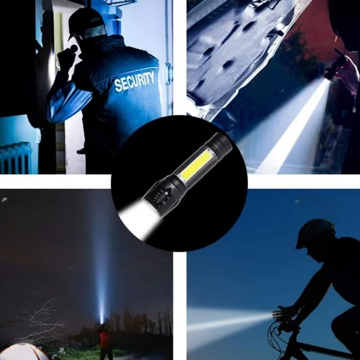 BUFFER® Kutulu Mini El Feneri - Taşınabilir LED Kamp ve Acil Durum El Lambası Plastik Gövde