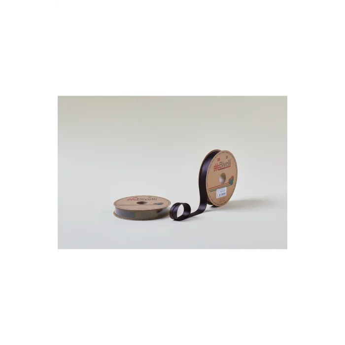 Biye Saten Katlı 023 Koyu Kahve 2 cm 25 Metre %100 Polyester