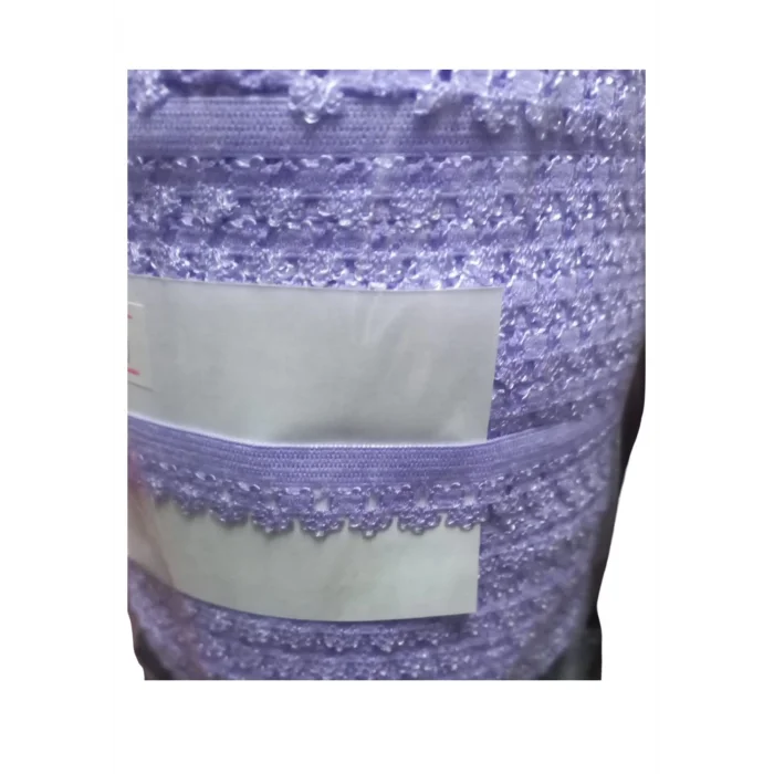 Çamaşır Lastiği Dantelli 1 cm 75 Metre 1 Top Lila