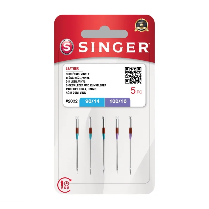 Deri İğnesi Karışık (5Li Blister)(3X14, 2X16 No.)