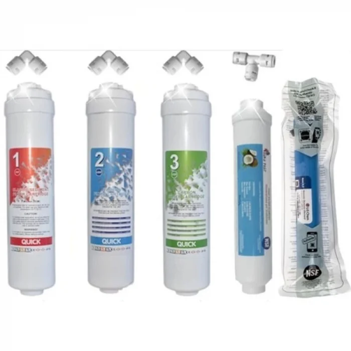 Mitsu Kapalı Kasa Su Arıtma Cihazına Uygun King Membranlı 5li Filtre Takım Seti