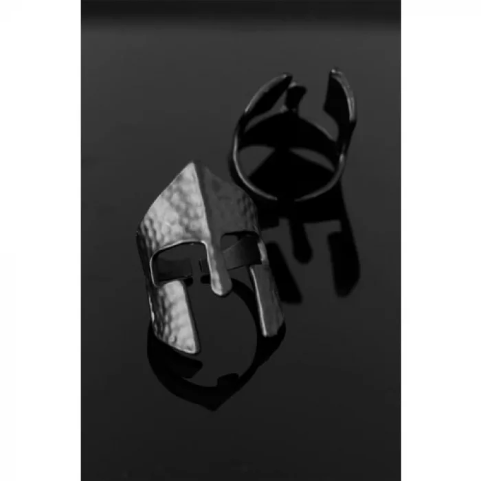 Colezium CLZ741 -  Çelik Miğfer Figür Ayarlamalı Erkek Yüzük