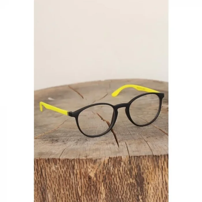 Karce CLZ943  Siyah Renk Oval Sarı Renk  Bayan Gözlük