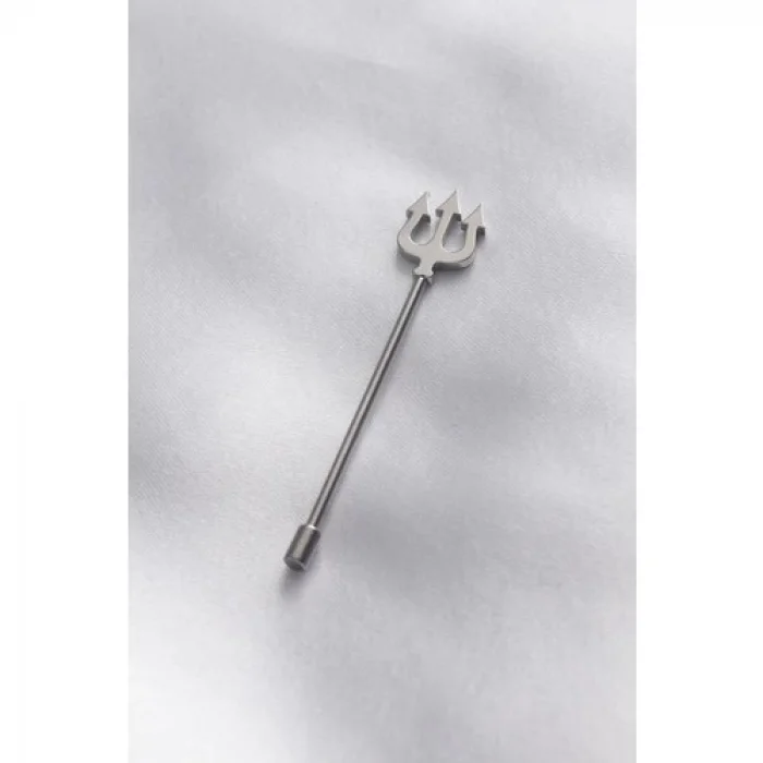 Karce CLZ943  316L Cerrahi Çelik Gümüş Renk Poseidon Mızrağı Köprü Piercing