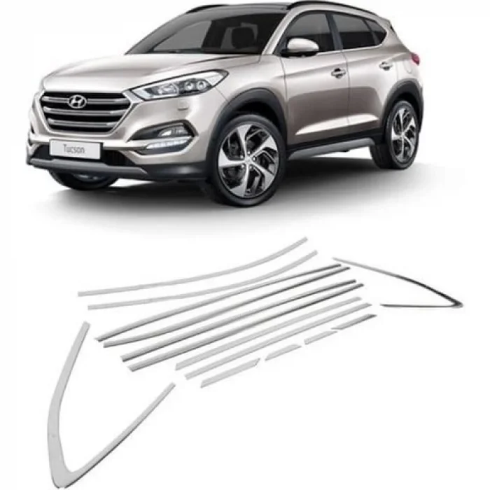 Senin Oto Aksesuar Tuscon 16-20 Krom Cam Çıtası