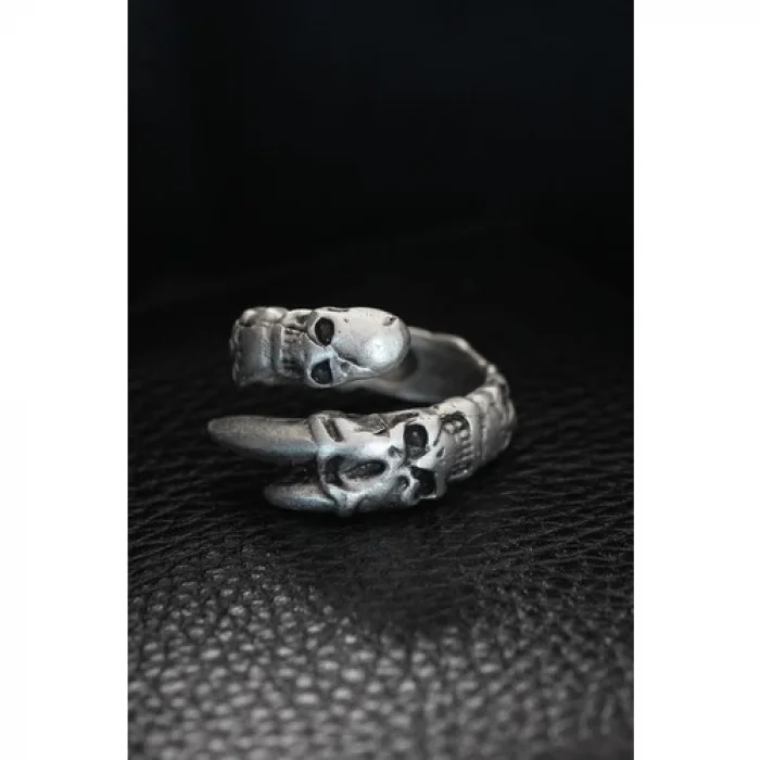 Karce Ayarlanabilir Kurukafa Pençe Model Erkek Yüzük