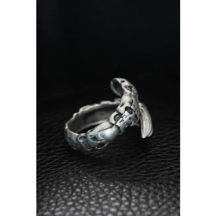 Karce Ayarlanabilir Kurukafa Pençe Model Erkek Yüzük