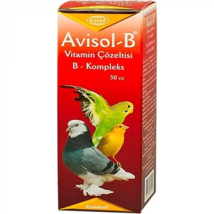Biyoteknik Biyo Avisol-B Kuşlar İçin Tüy Dökülmesine Karşı Vitamin 30 cc