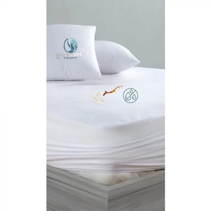 Mikro Sıvı Geçirmez Tek Kişilik Yatak Alezi Beyaz 120X200