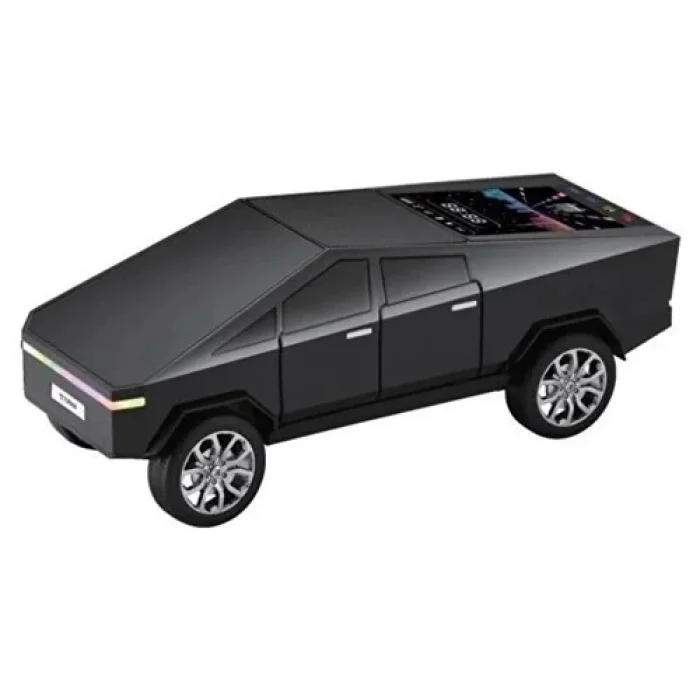 D68 Cyber Model Araba Tasarımlı Bluetooth Hoparlör 15W Güçlü Ses Rgb LED /tws/usb Siyah