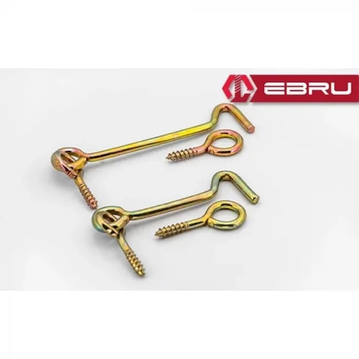 , Kapı Pencere Halkalı Çengel, Kanca Kilit 200 - 5 Adet