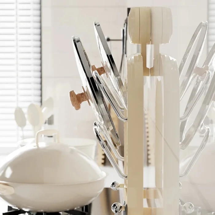 Mutfak Tava Tencere Kapak Tutucu Organizer Raf