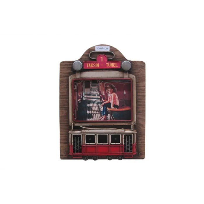 Dekoratif Metal Çerçeve Tramvay Dekorlu