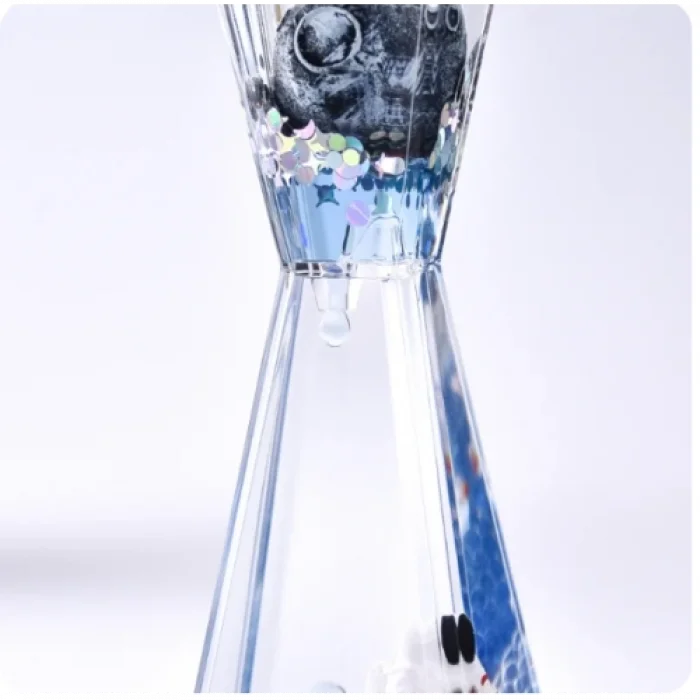 Uzay Temalı Dökülen Yağ Kum Saati