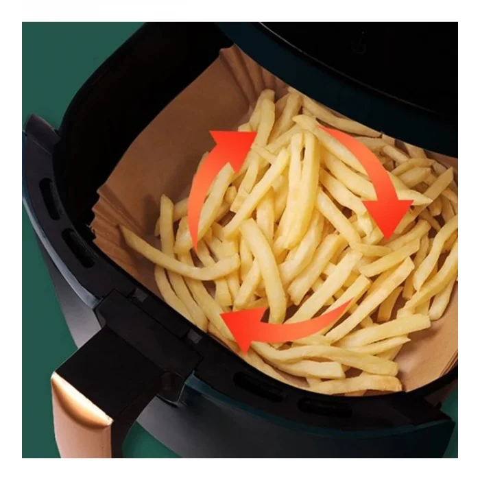 Büyük Boy Air Fryer Fritöz Pişirme Kağıdı 50 Adet
