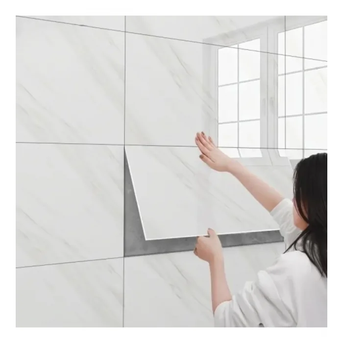 Beyaz Mermer Desenli Alüminyum Plastik Duvar Stickerı