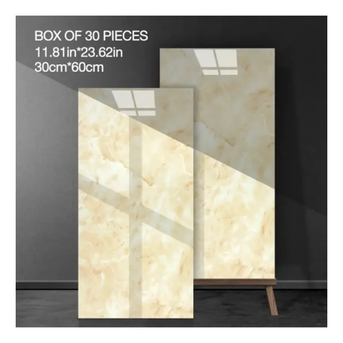 Sarı Mermer Desenli Alüminyum Plastik Duvar Stickerı