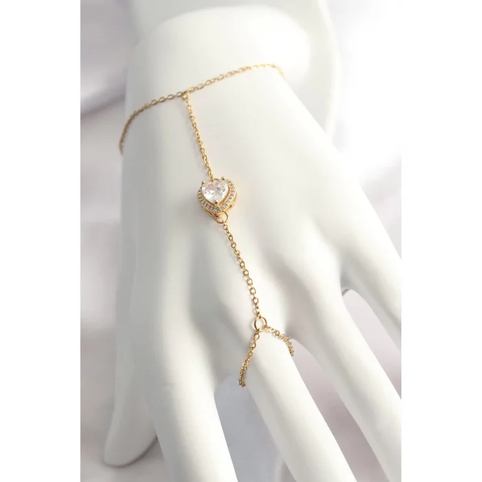 Skygo 316L Çelik Gold Renk Kalp Model Şahmeran - TJ-SN551