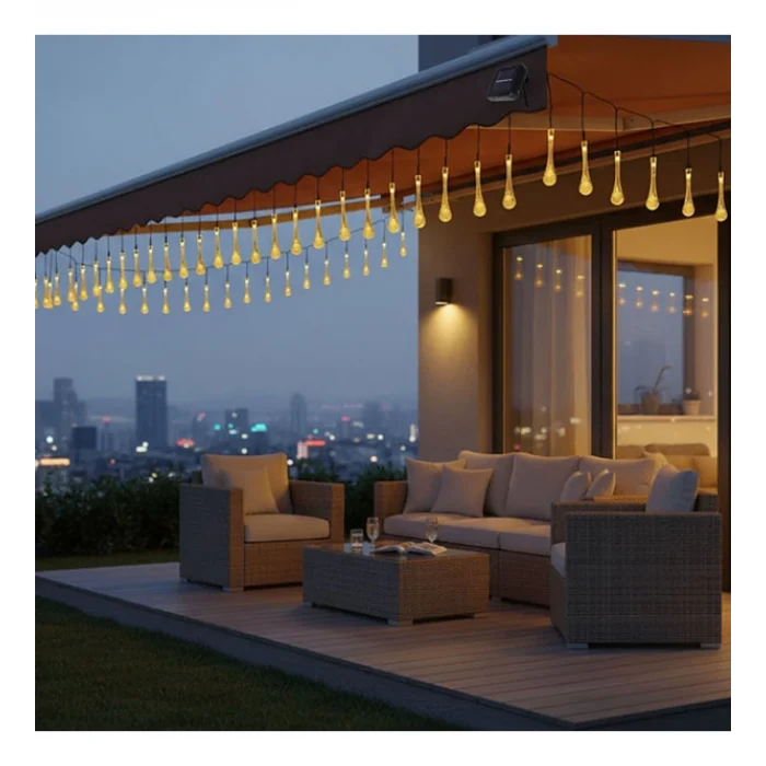 Damla Tasarımlı Solar Dış Mekan Aydınlatma