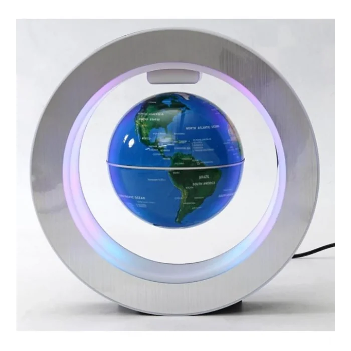 Manyetik Küçük Boy Yuvarlak Ledli Dünya Küre