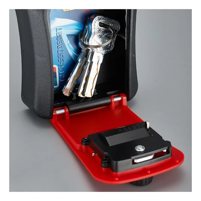 Kırmızı Şifreli Anahtar ve Eşya Saklama Güvenlik Kasası