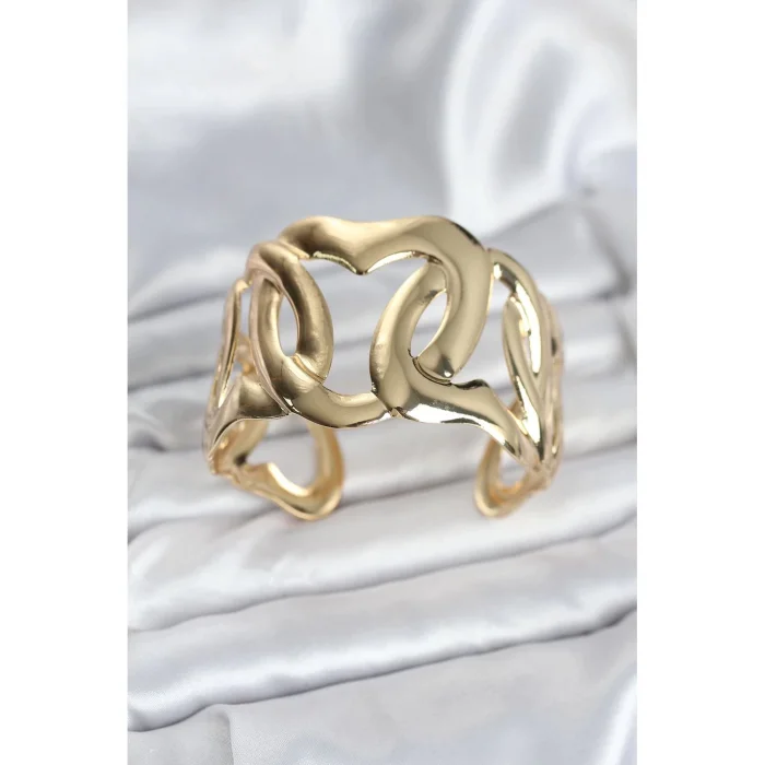 BFS Pirinç Gold Renk Vintage Kadın Bileklik