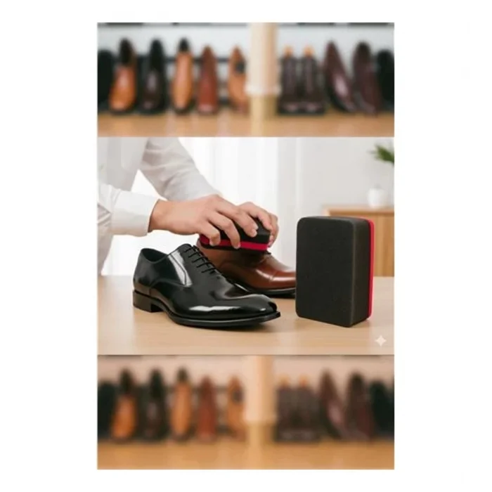 BFS Ayakkabı ve Deri Parlatıcı Sünger - Kompakt Boy, Anında Parlaklık