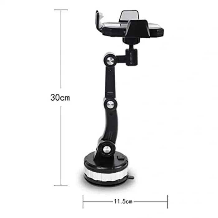 BUFFER® Jel Vantuzlu Cama Takılabilen Güçlü 360 Derece Dönebilen Ayarlanabilir Araç Içi Vantuzlu Telefon Tutucu