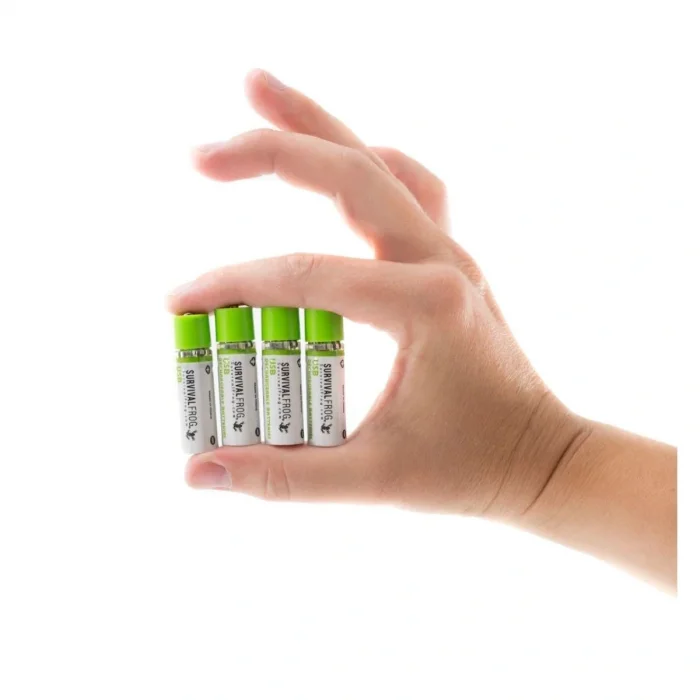 BUFFER® USB Şarjlı 1450mAh AA 1.2V Lityum Kalem Pil – 4lü Set, Tekrar Şarj Edilebilir Uzun Ömürlü Dönüştürülebilir Batarya