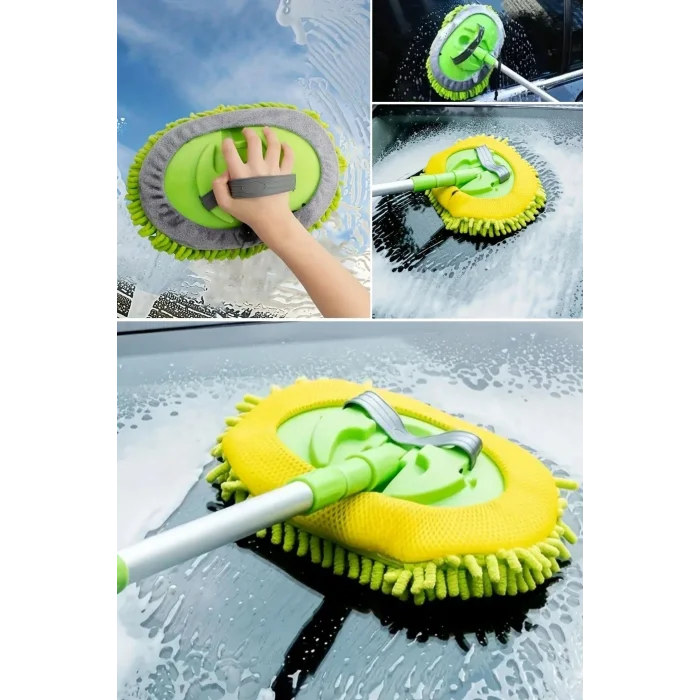 BUFFER® Yedek Mikrofiber Bezli Oto Yıkama Mop Seti