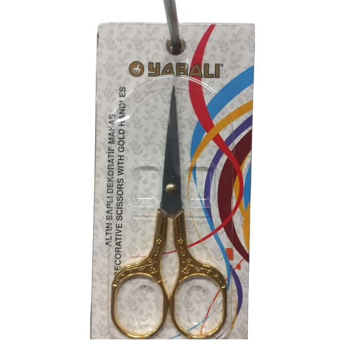 Nakış Makası Altın Saplı Dekoratif Makas Model 1