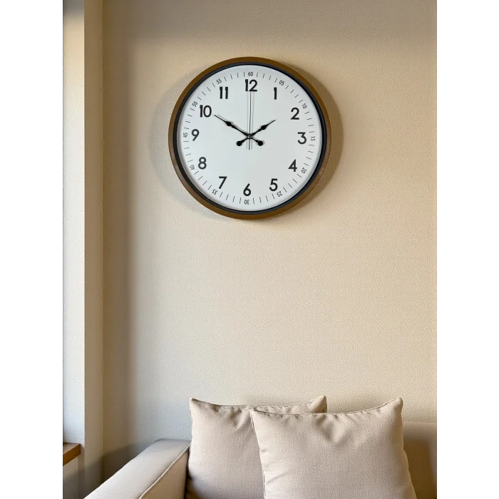 Zentime 36 Cm Kahverengi Dekoratif Duvar Saati