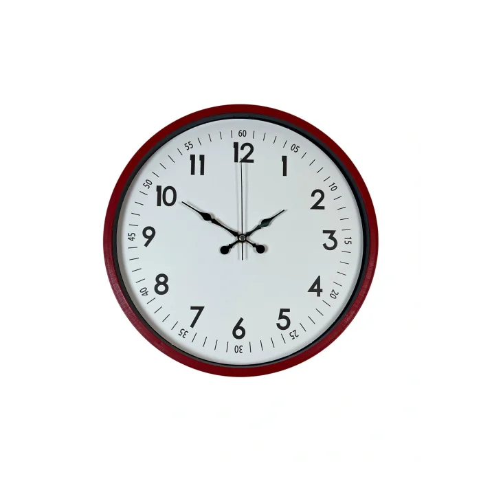 Zentime 36 Cm Kırmızı Dekoratif Duvar Saati