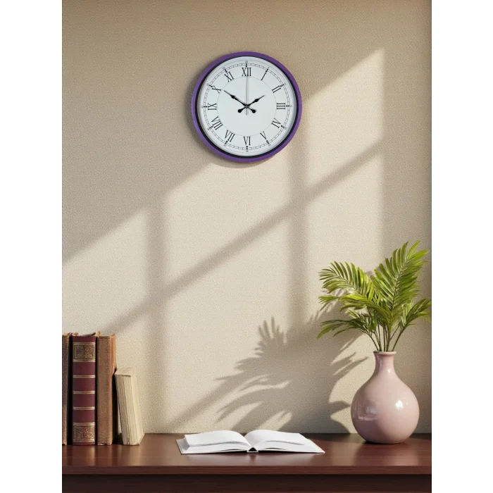 Zentime 36 Cm Mor Dekoratif Duvar Saati