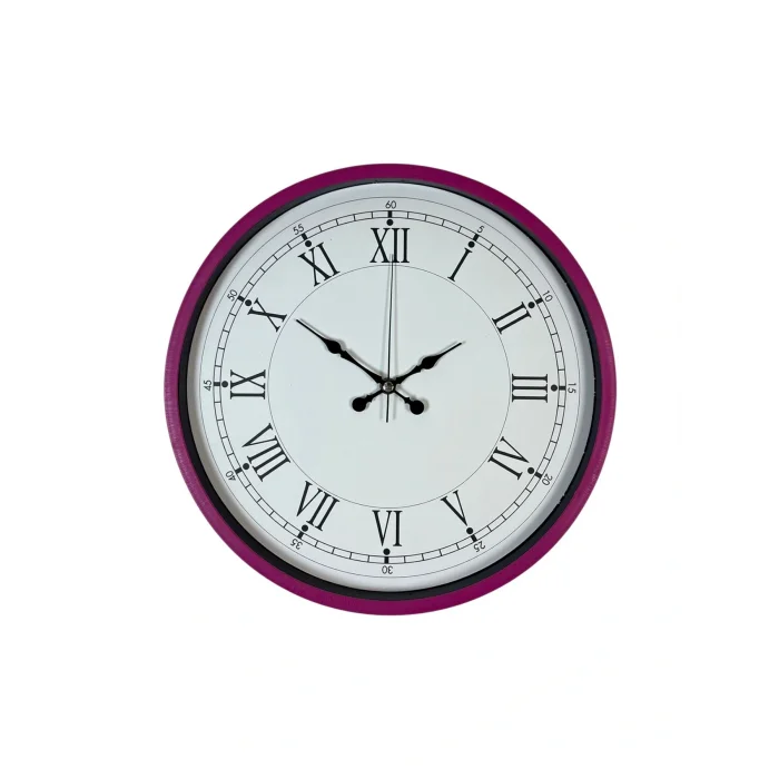 Zentime 36 Cm Pembe Dekoratif Duvar Saati