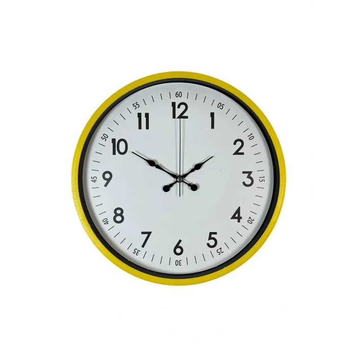 Zentime 36 Cm Sarı Dekoratif Duvar Saati