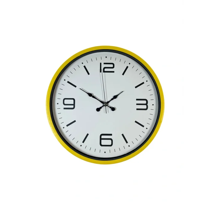 Zentime 36 Cm Sarı Dekoratif Duvar Saati