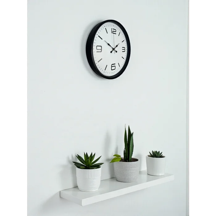 Zentime 36 Cm Siyah Dekoratif Duvar Saati