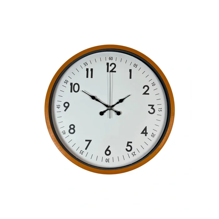 Zentime 36 Cm Turuncu Dekoratif Duvar Saati