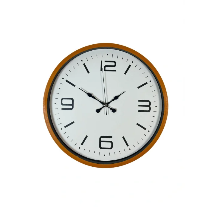 Zentime 36 Cm Turuncu Dekoratif Duvar Saati