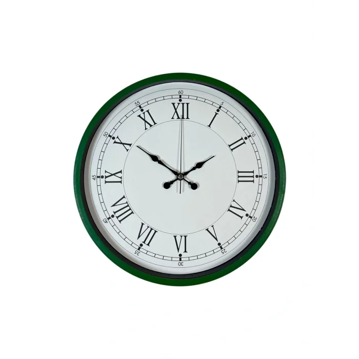 Zentime 36 Cm Yeşil Dekoratif Duvar Saati