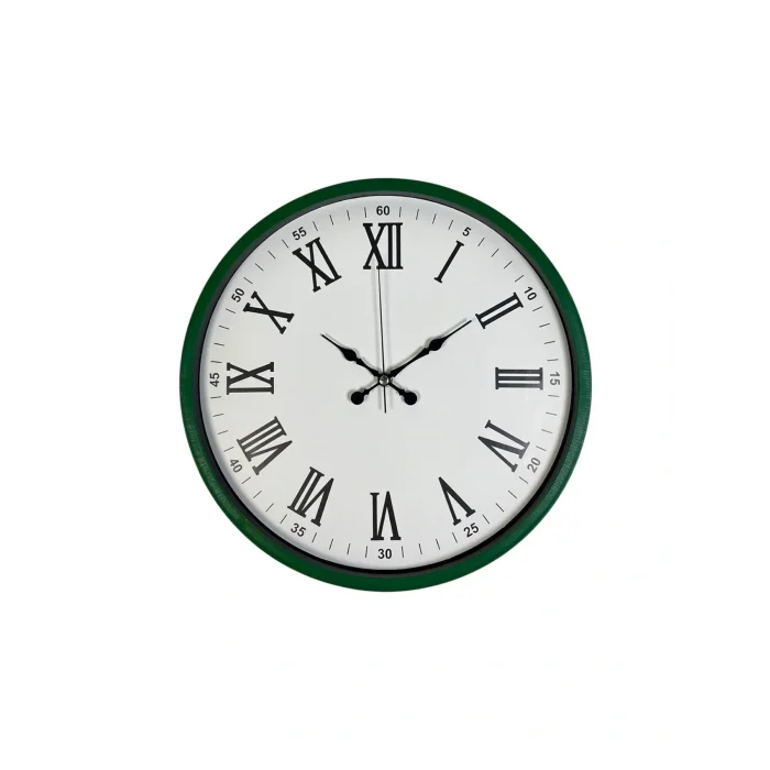 Zentime 36 Cm Yeşil Dekoratif Duvar Saati