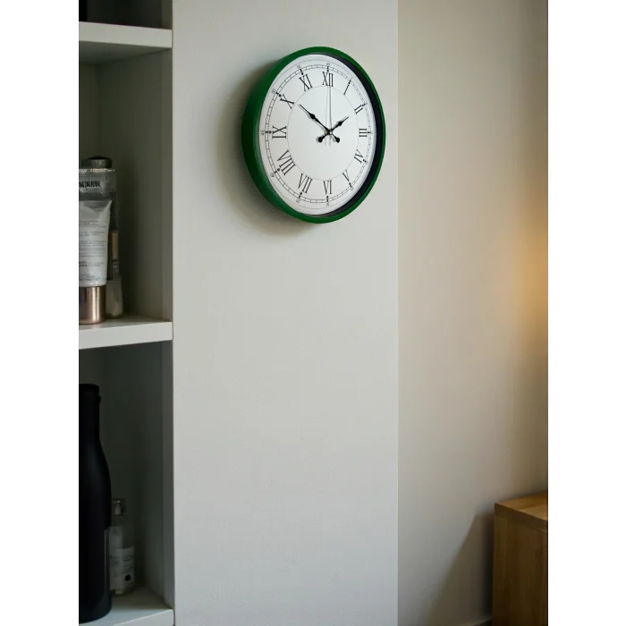 Zentime 36 Cm Yeşil Dekoratif Duvar Saati