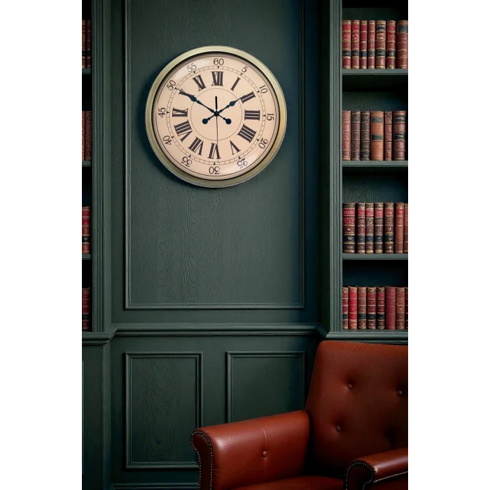 Zentime 40 Cm Eskitme Vintage Duvar Saati